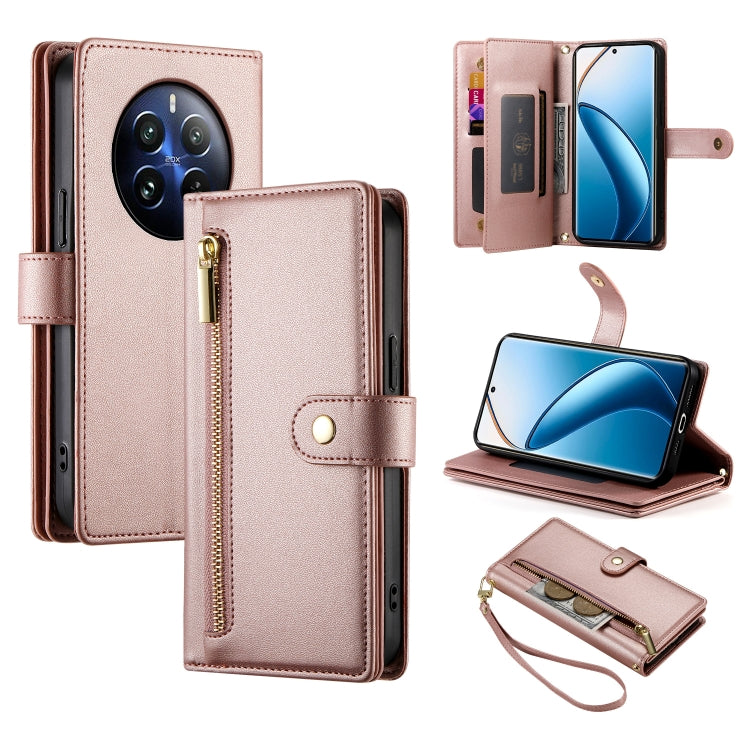 Nine Card-slot Zipper Wallet Bag Leather Phone Case, For Realme 12+ / Narzo 70 Pro, For Realme 12 5G, For Realme 12 Pro / 12 Pro+, For Realme C67 4G
