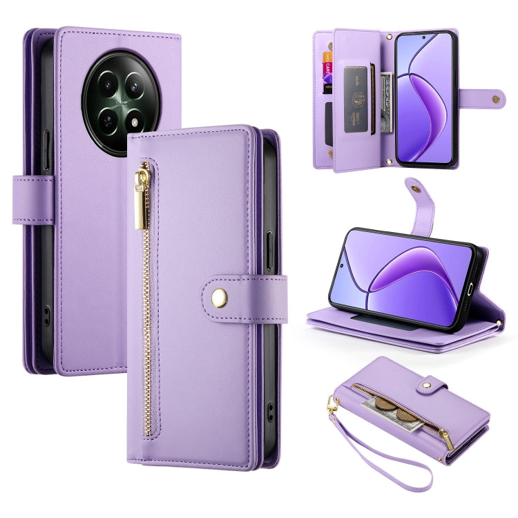 Nine Card-slot Zipper Wallet Bag Leather Phone Case, For Realme 12+ / Narzo 70 Pro, For Realme 12 5G, For Realme 12 Pro / 12 Pro+, For Realme C67 4G