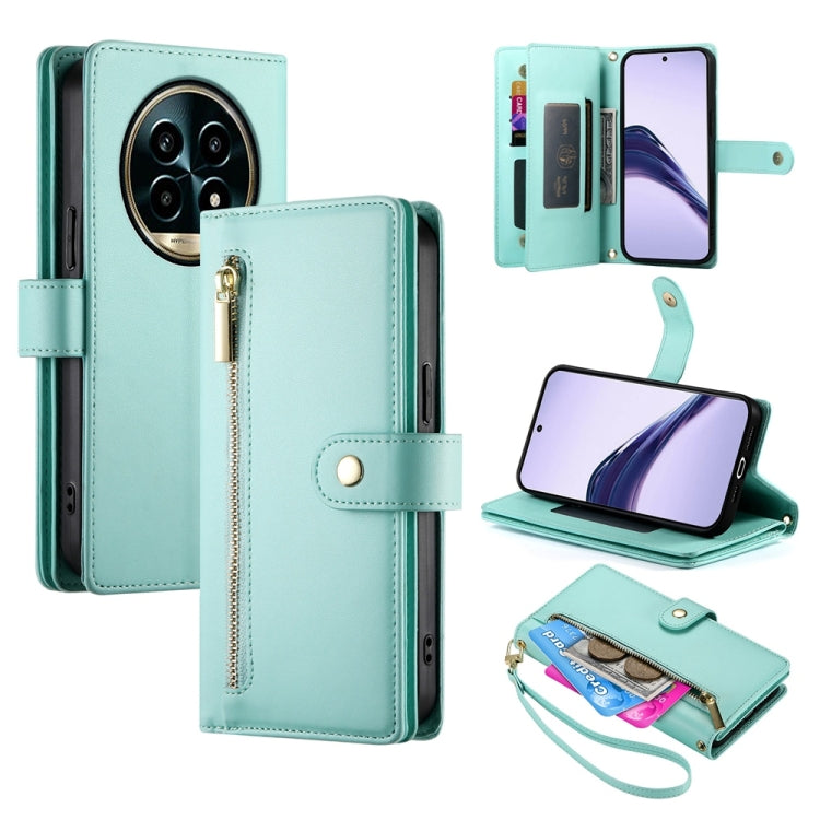 Nine Card-slot Zipper Wallet Bag Leather Phone Case, For Realme 13+, For Realme 13 Pro / 13 Pro+ Global, For Realme GT 6 Global, For Realme C63