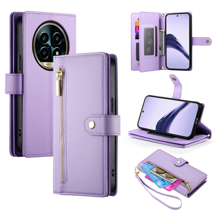 Nine Card-slot Zipper Wallet Bag Leather Phone Case, For Realme 13+, For Realme 13 Pro / 13 Pro+ Global, For Realme GT 6 Global, For Realme C63