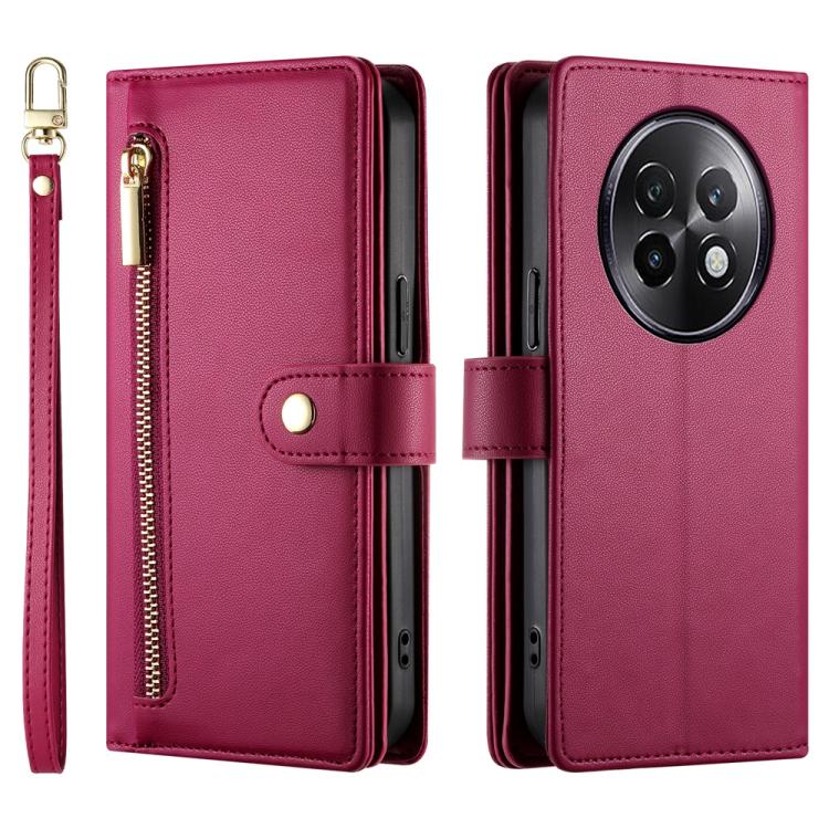 Nine Card-slot Zipper Wallet Bag Leather Phone Case, For Realme 13+, For Realme 13 Pro / 13 Pro+ Global, For Realme GT 6 Global, For Realme C63