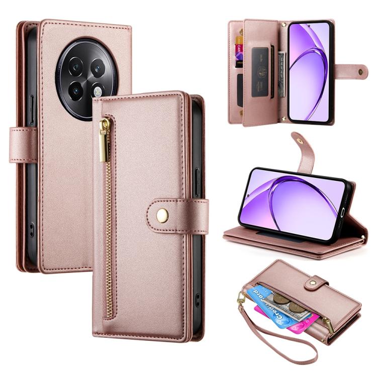 Nine Card-slot Zipper Wallet Bag Leather Phone Case, For Realme 13+, For Realme 13 Pro / 13 Pro+ Global, For Realme GT 6 Global, For Realme C63