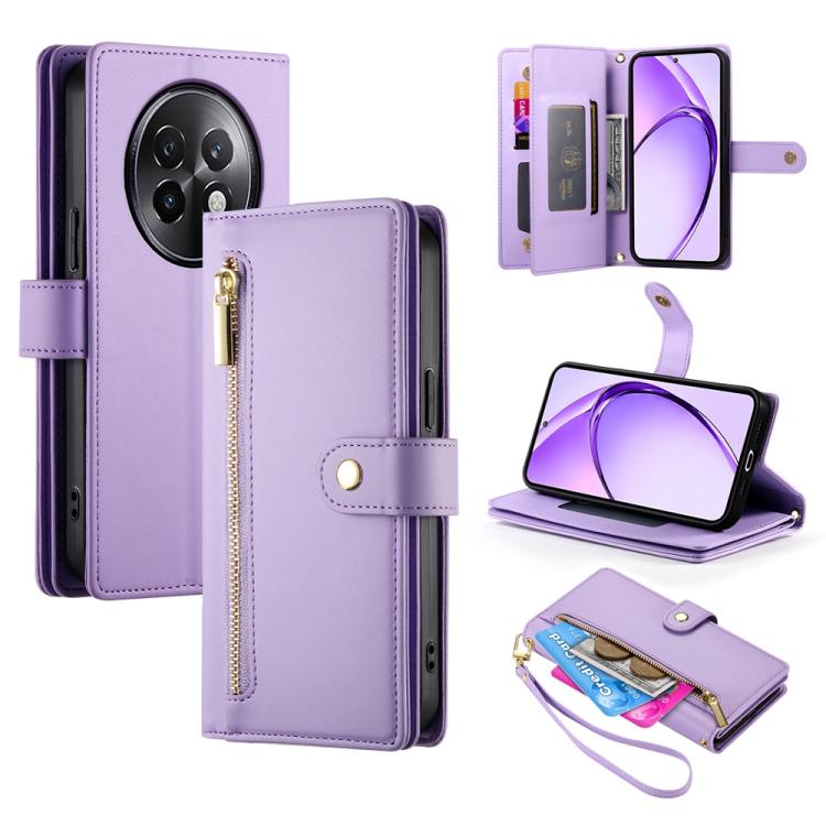 Nine Card-slot Zipper Wallet Bag Leather Phone Case, For Realme 13+, For Realme 13 Pro / 13 Pro+ Global, For Realme GT 6 Global, For Realme C63