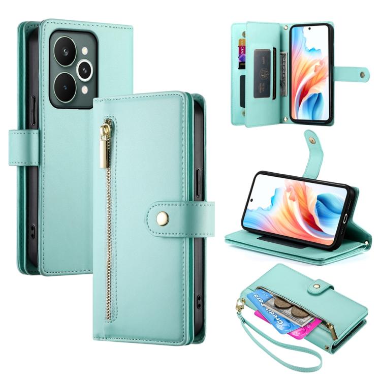 Nine Card-slot Zipper Wallet Bag Leather Phone Case, For Realme C85 5G / Realme 15x 5G, For Realme C85 Pro 4G, For Realme 15T 5G, For Realme 15 5G / Realme 15 Pro 5G