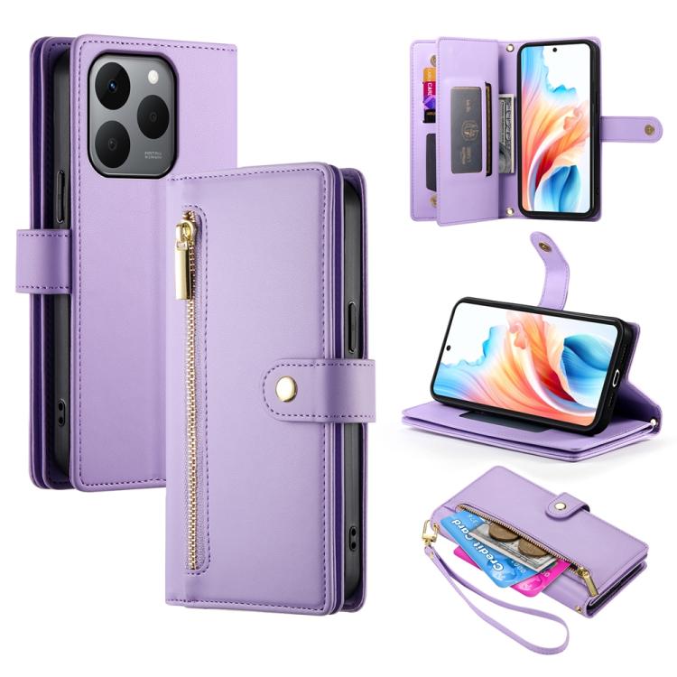 Nine Card-slot Zipper Wallet Bag Leather Phone Case, For Realme C85 5G / Realme 15x 5G, For Realme C85 Pro 4G, For Realme 15T 5G, For Realme 15 5G / Realme 15 Pro 5G