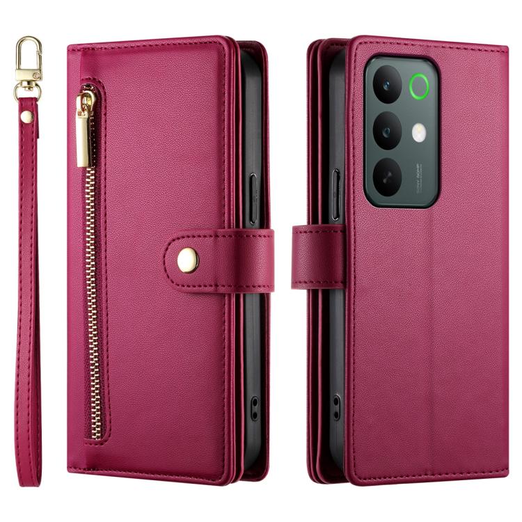 Nine Card-slot Zipper Wallet Bag Leather Phone Case, For Realme C85 5G / Realme 15x 5G, For Realme C85 Pro 4G, For Realme 15T 5G, For Realme 15 5G / Realme 15 Pro 5G