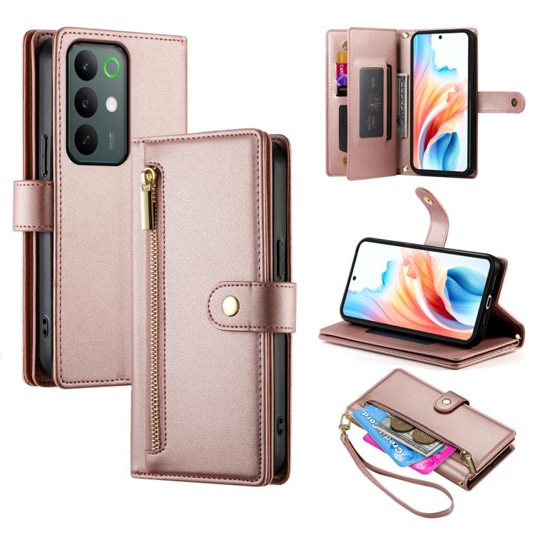Nine Card-slot Zipper Wallet Bag Leather Phone Case, For Realme C85 5G / Realme 15x 5G, For Realme C85 Pro 4G, For Realme 15T 5G, For Realme 15 5G / Realme 15 Pro 5G
