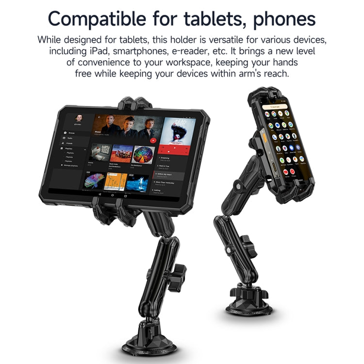 Ulefone UAN02 Armor Mount Max Car Phone Tablet Holder(Black)