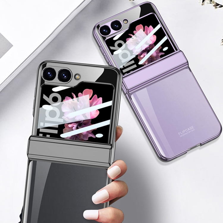 For Samsung Galaxy Z Flip6 / Flip7 FE GKK Integrated Magnetic Fold Hinge Shockproof Phone Case(Gold)