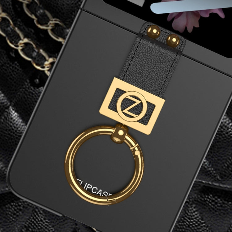 For Samsung Galaxy Z Flip6 / Flip7 FE GKK Integrated Ultra-thin Phone Case with Z Ring Holder(Pink)