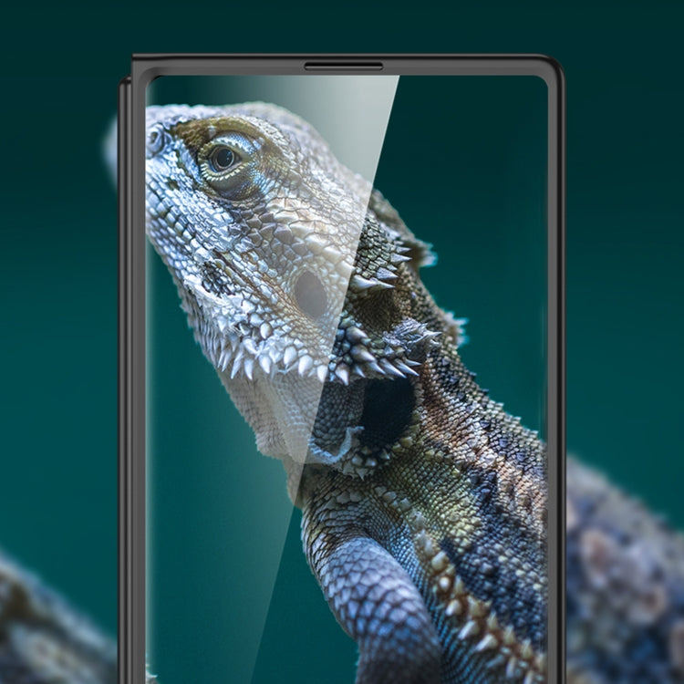 For Samsung Galaxy Z Fold6 GKK Integrated Ultra-thin Electroplating Lens Frame Phone Case(Black)