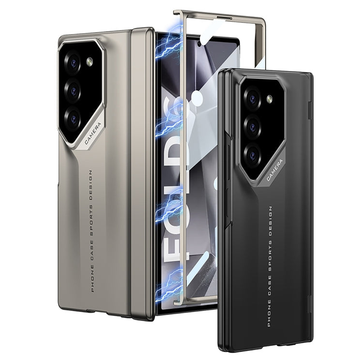 For Samsung Galaxy Z Fold6 GKK Integrated Folding Supercar Phone Case(Titanium Grey)