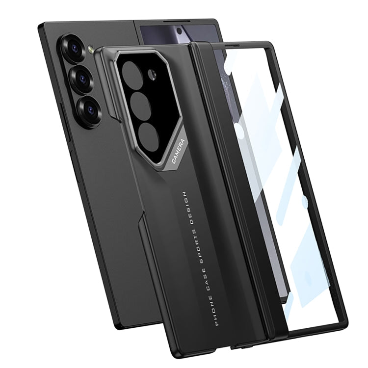 For Samsung Galaxy Z Fold6 GKK Integrated Folding Supercar Phone Case(Black)