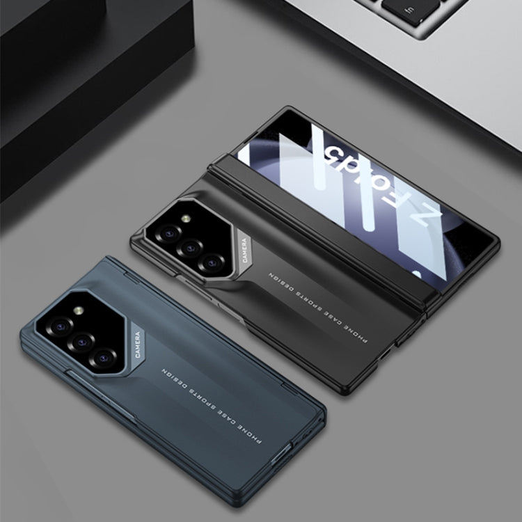 For Samsung Galaxy Z Fold5 GKK Integrated Folding Supercar Phone Case(Titanium Grey)