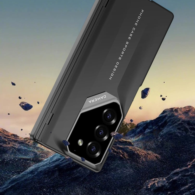For Samsung Galaxy Z Fold5 GKK Integrated Folding Supercar Phone Case(Titanium Grey)