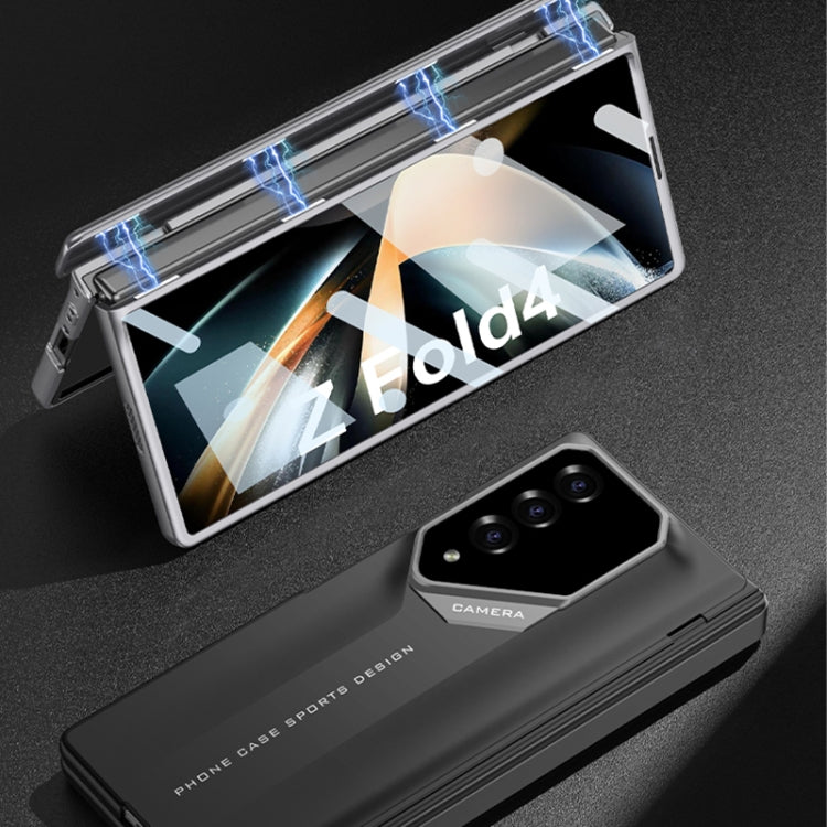 For Samsung Galaxy Z Fold4 GKK Integrated Folding Supercar Phone Case(Black)