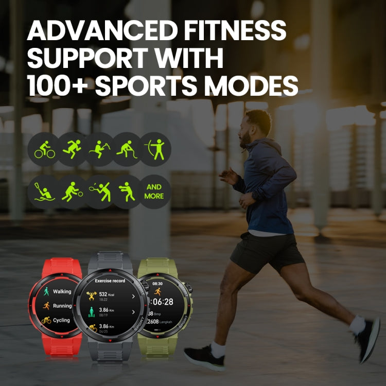 Zeblaze Ares 3 Plus 1.43 inch Fitness & Wellness Smart Watch Supports 24H Health Monitoring(Wild Green)