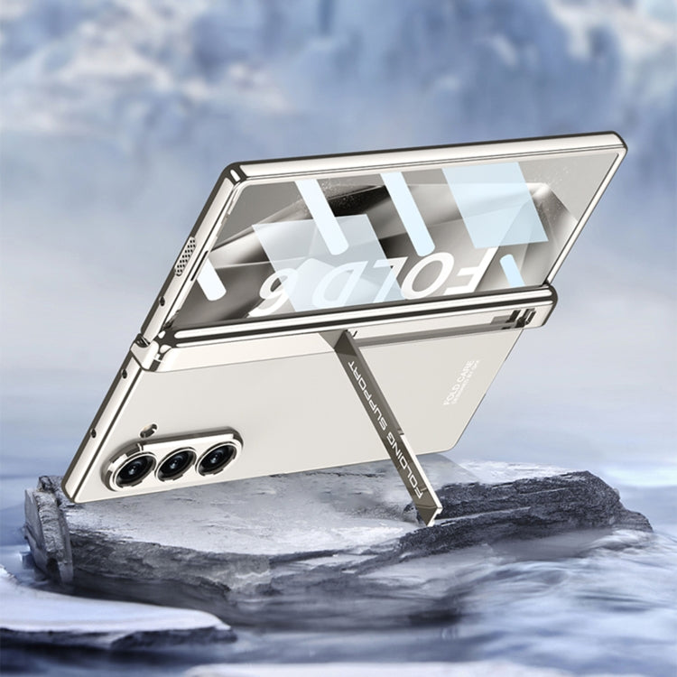 For Samsung Galaxy Z Fold6 GKK Integrated Magnetic Fold Electroplating Phantom Phone Case(Mountain Gray)