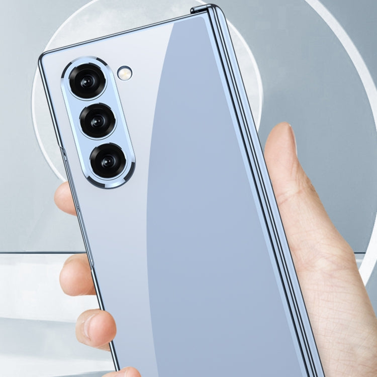 For Samsung Galaxy Z Fold6 GKK Integrated Magnetic Fold Electroplating Phantom Phone Case(Titanium Gray)