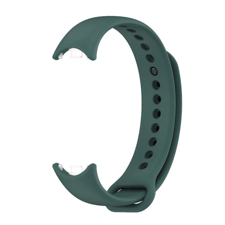 For Xiaomi Smart Band 10 / 9 / 8 MIJOBS Metal Buckle Solid Color Silicone Watch Band(Crow Blue)