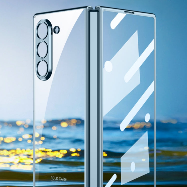 For Samsung Galaxy Z Fold6 GKK Integrated Electroplating Phantom Full Coverage Phone Case(Black)