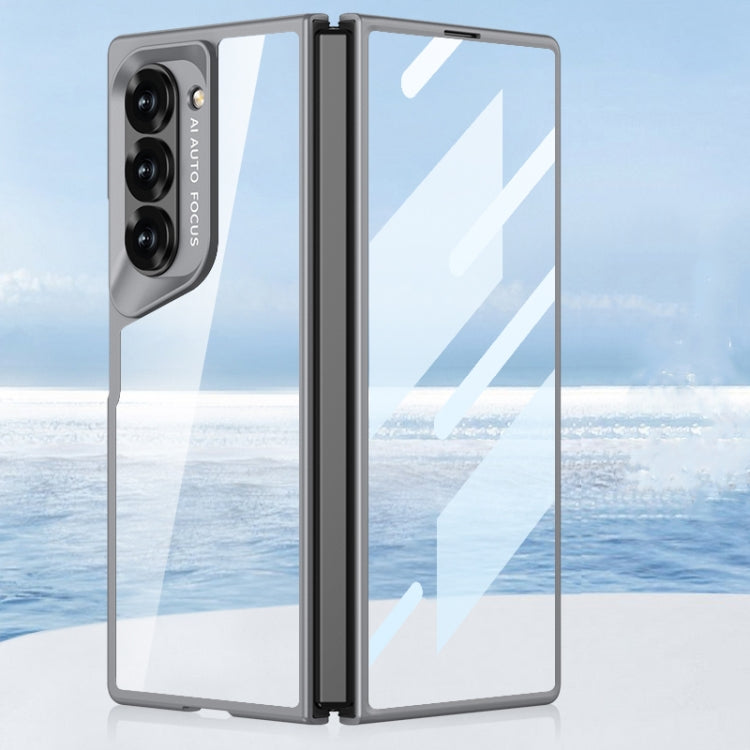 For Samsung Galaxy Z Fold6 GKK Integrated Electroplating Telescope Full Coverage Phone Case(Mountain Gray)