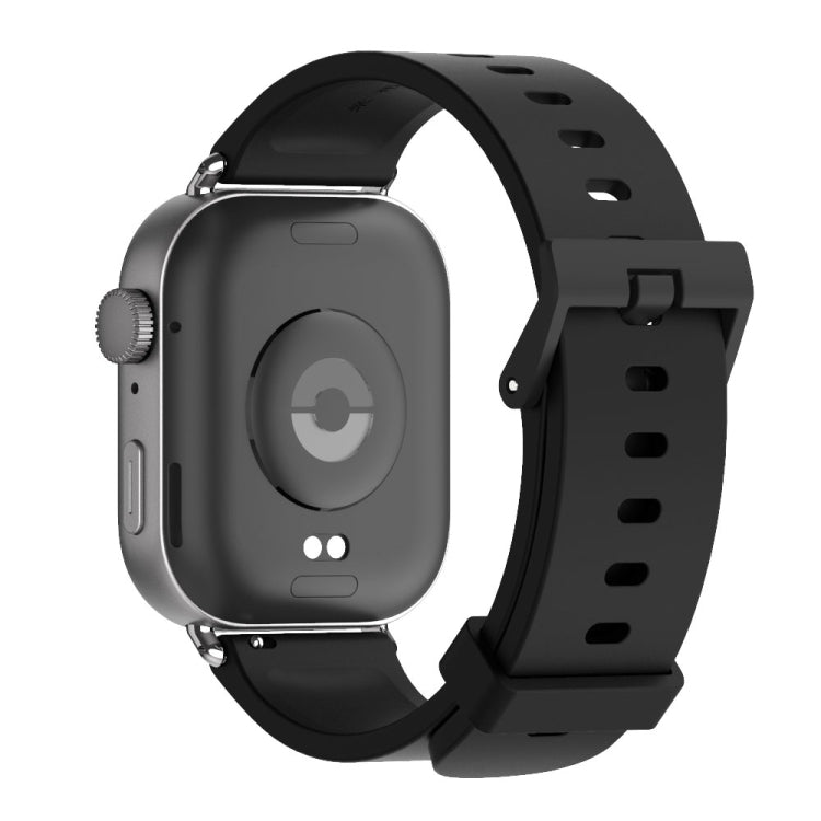 For Huawei Watch Fit3 MIJOBS Solid Color Silicone Watch Band(Black)