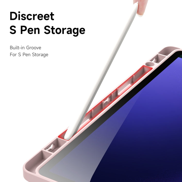 For Samsung Galaxy Tab S10 Lite / S10 FE DUX DUCIS Magi Series Smart Leather Tablet Case(Pink)