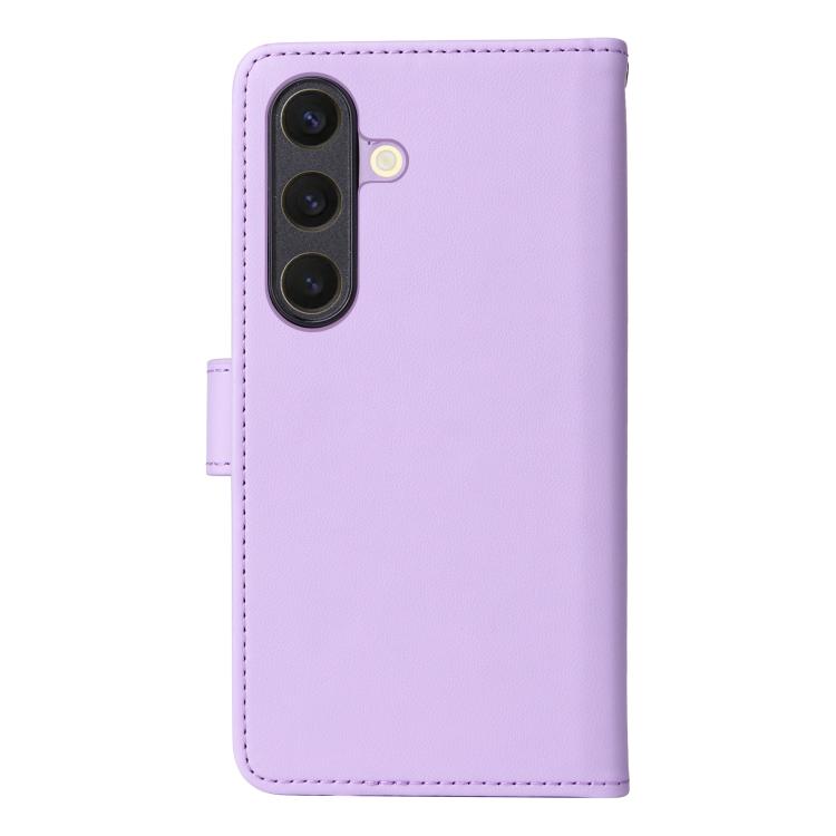 For Samsung Galaxy S25 5G BETOPNICE BN-005 2 in 1 Detachable Imitate Genuine Leather Phone Case(Light Purple)