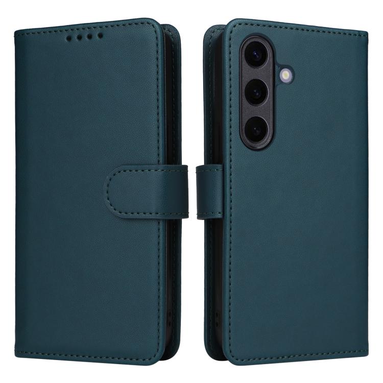 For Samsung Galaxy S25+ 5G BETOPNICE BN-005 2 in 1 Detachable Imitate Genuine Leather Phone Case(Blue)