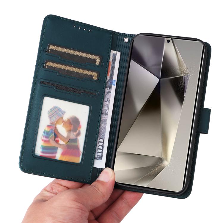 For Samsung Galaxy S25 Ultra 5G BETOPNICE BN-005 2 in 1 Detachable Imitate Genuine Leather Phone Case(Blue)