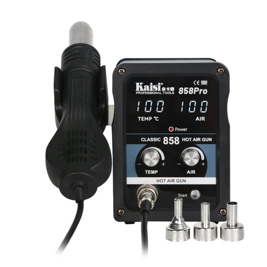Kaisi 858Pro Smart Sleep Lead-free Digital Display Hot Air Gun Desoldering Station, Plug:EU Plug