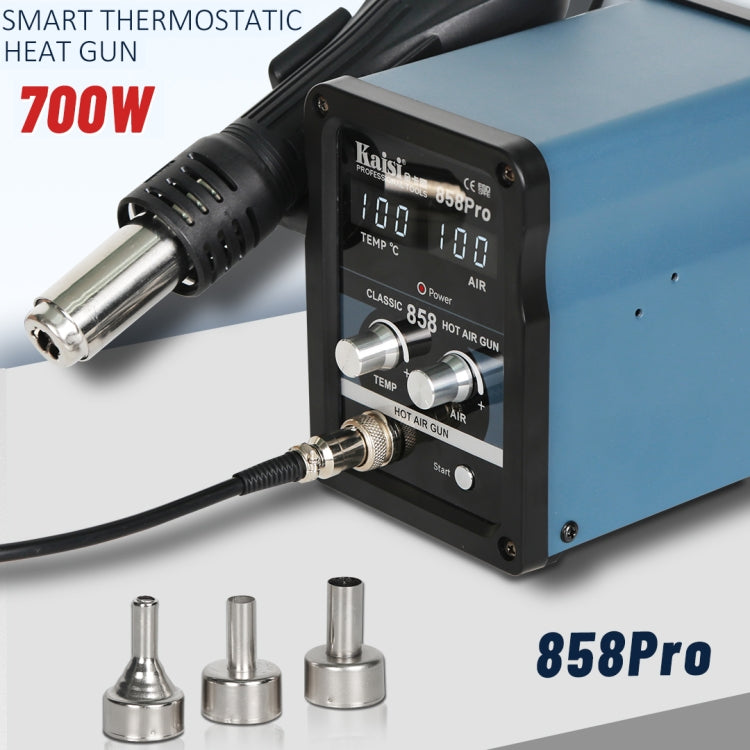 Kaisi 858Pro Smart Sleep Lead-free Digital Display Hot Air Gun Desoldering Station, Plug:EU Plug