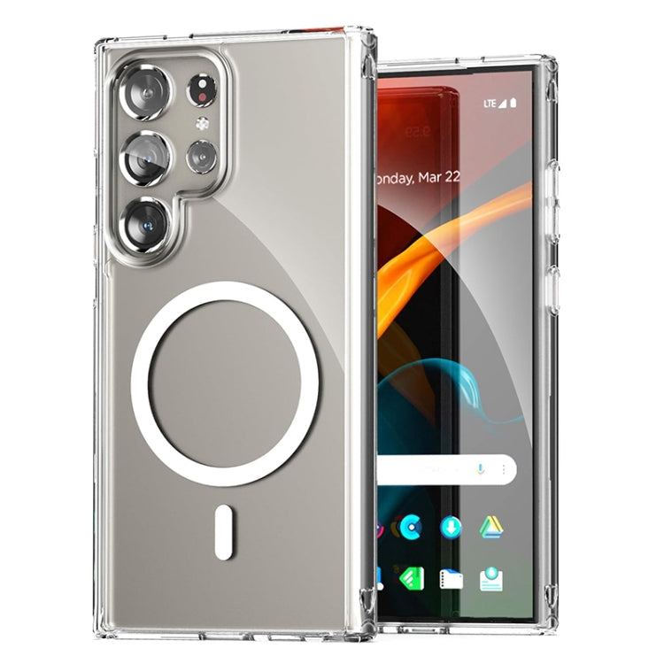 For Samsung Galaxy S24 Ultra 5G ViLi MAG-C Series MagSafe Magnetic PC + TPU Phone Case(Transparent)