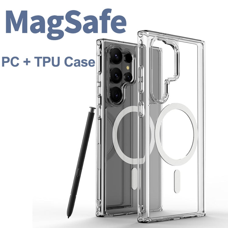 For Samsung Galaxy S24 5G ViLi MAG-C Series MagSafe Magnetic PC + TPU Phone Case(Transparent)