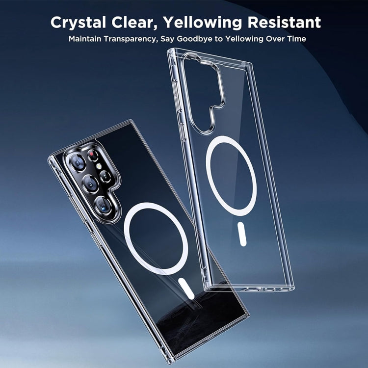 For Samsung Galaxy S24 5G ViLi MAG-C Series MagSafe Magnetic PC + TPU Phone Case(Transparent)
