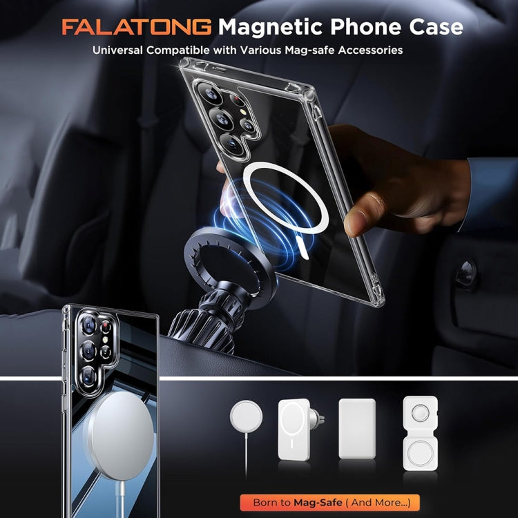 For Samsung Galaxy S24 Ultra 5G ViLi MAG-C Series MagSafe Magnetic PC + TPU Phone Case(Transparent)