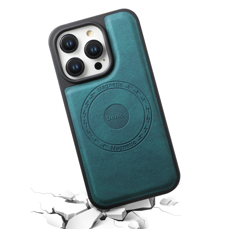 For iPhone 14 Pro Max Denior A13 Skin Feel MagSafe Phone Case(Blue)