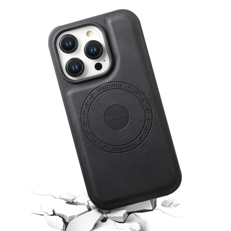 For iPhone 16 Pro Max Denior A13 Skin Feel MagSafe Phone Case(Black)