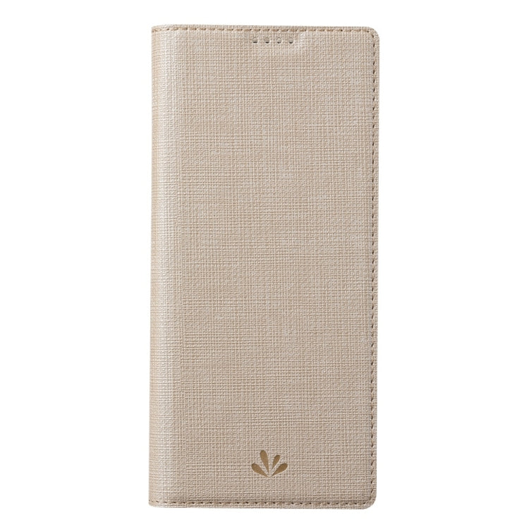 For Sharp Aquos Wish4 ViLi DMX Series TPU + PU Leather Magnetic Phone Case(Gold)