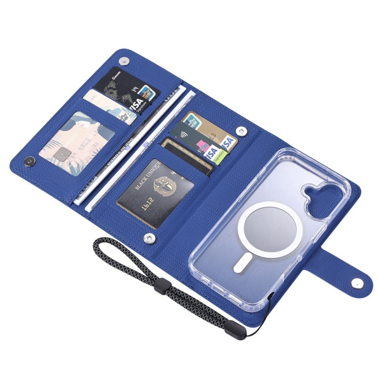 For Samsung Galaxy S24 Ultra 5G ViLi GHA-C Series RFID MagSafe Magnetic Flip Leather Phone Case(Blue)