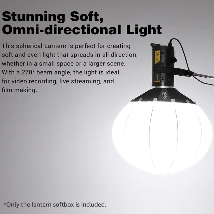 Godox Folding Lantern Softbox Bowens Mount Softbox, Model:CS-65D