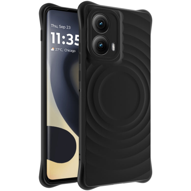 For Motorola Edge 2024 IMAK UC-6 Series Manbo Frosting Soft Phone Case(Black)