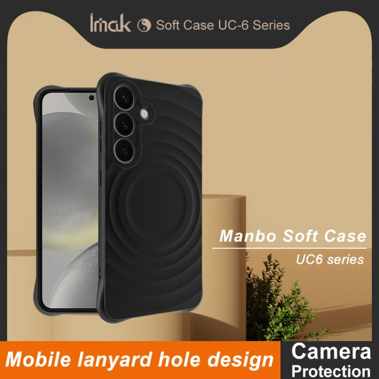 For Samsung Galaxy S25+ 5G IMAK UC-6 Series Manbo Frosting Soft Phone Case(Black)