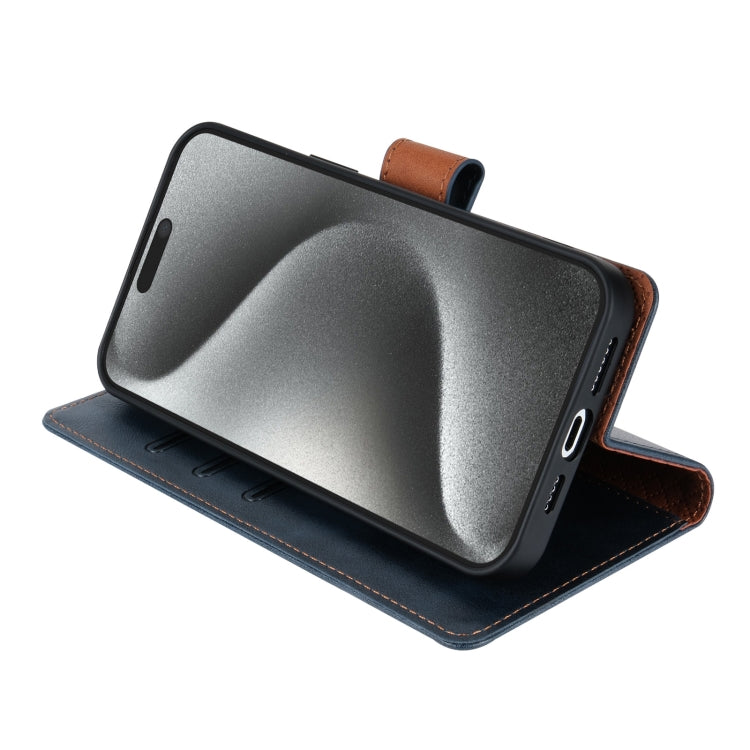 For iPhone 14 Pro N.BEKUS CSJ-P1 Solid Color Leather Phone Case(Blue)
