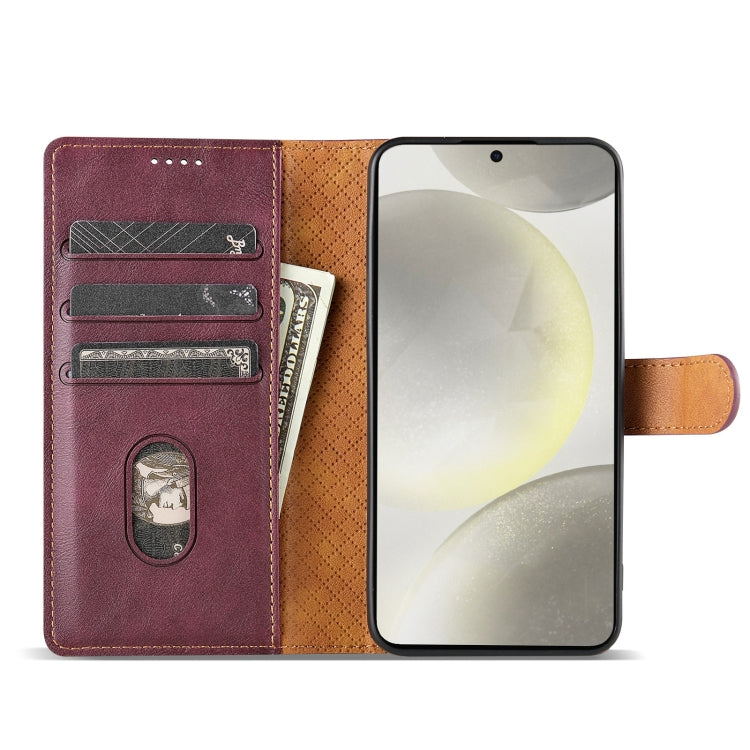 For Google Pixel 7 N.BEKUS CSJ-P1 Solid Color Leather Phone Case(Wine Red)