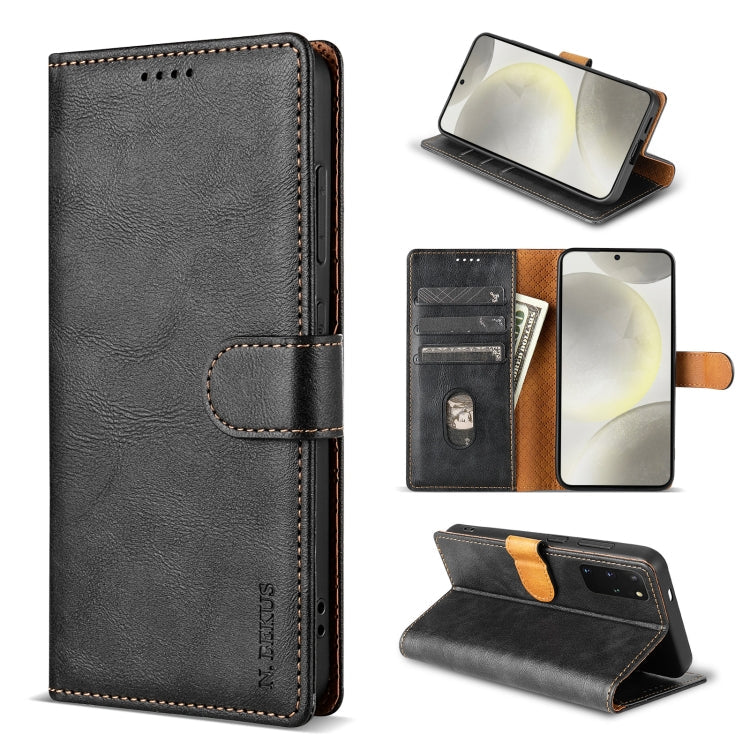 For Google Pixel 7 N.BEKUS CSJ-P1 Solid Color Leather Phone Case(Black)
