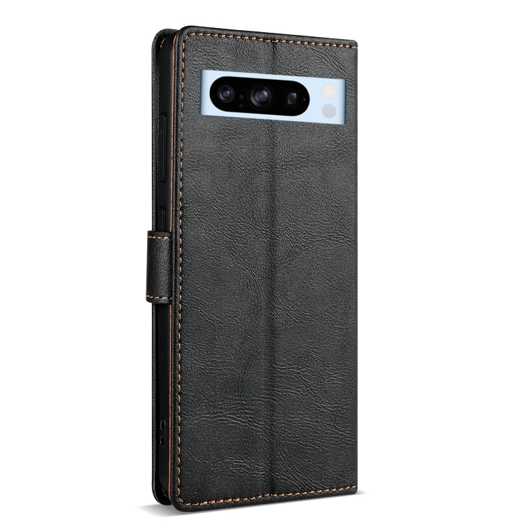 For Google Pixel 7a N.BEKUS CSJ-P1 Solid Color Leather Phone Case(Black)