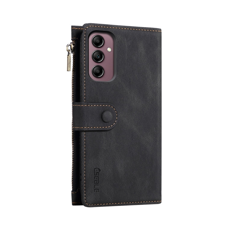 For Samsung Galaxy A16 5G ESEBLE Retro Frosted RFID Flip Leather Phone Case(Black)