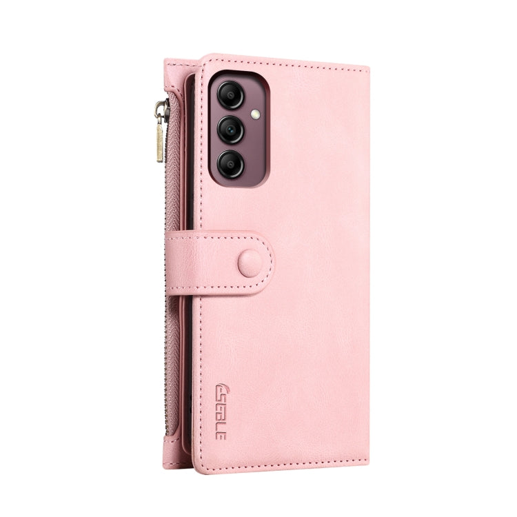For Samsung Galaxy A26 5G ESEBLE Retro Frosted RFID Flip Leather Phone Case(Rose Gold)